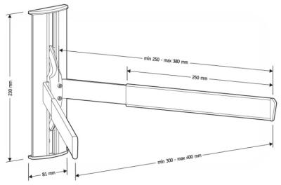 Кронштейн для AV техники HOLDER DRS-3103 металлик