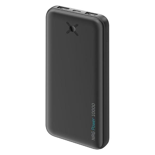 Мобильный аккумулятор DEPPA NRG Power 10000 mAh, 2.1A, 2xUSB, компактный, серый (33550),,,