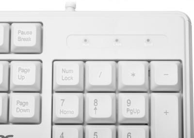 Клавиатура ACER OKW301 белый USB (ZL.KBDCC.01B)