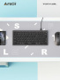 Клавиатура A4Tech Fstyler FX51 серый USB slim Multimedia (FX51 GREY)