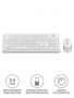 Клавиатура + мышь A4 Fstyler FG1010 клав:белый/серый мышь:белый/серый USB беспроводная Multimedia